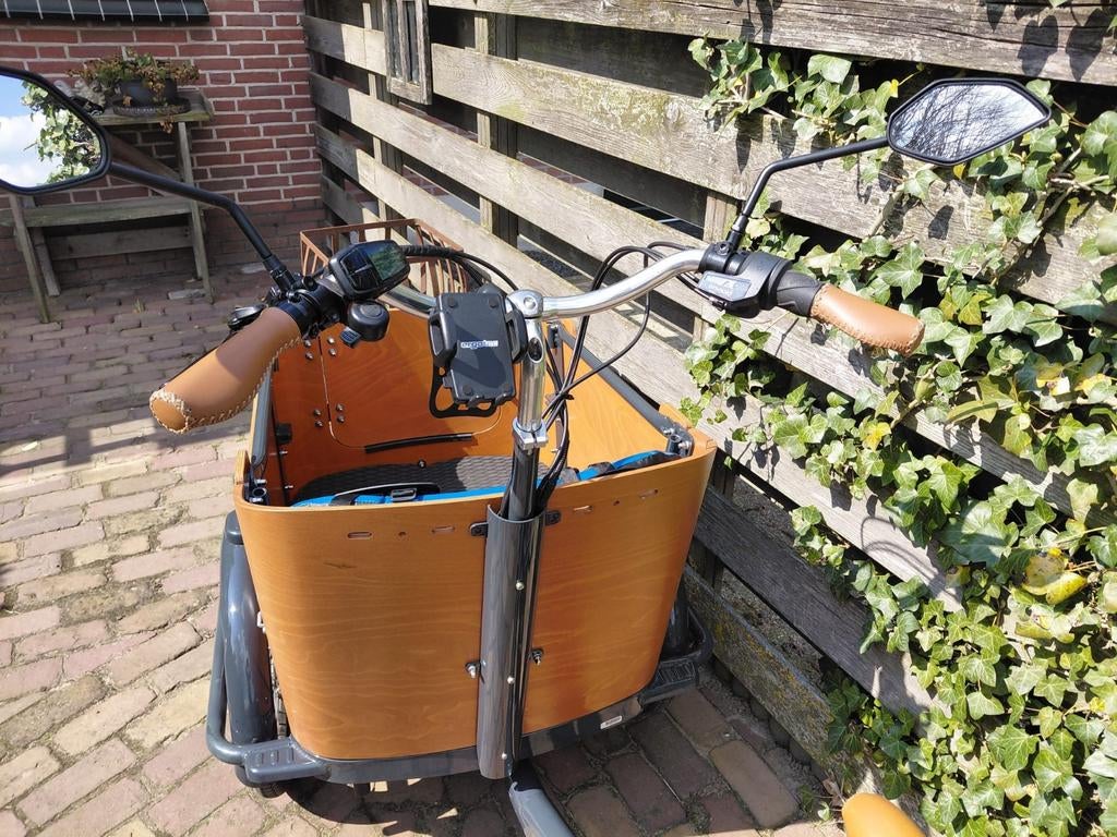 LUXE CURVE  BABBOE Electrische bakfiets, Fietsen en Brommers, Fietsen | Bakfietsen, 3 kinderen, Huif, Zo goed als nieuw, Ophalen