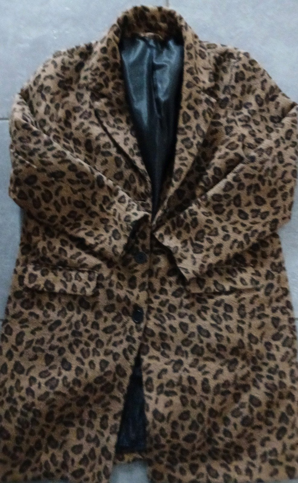 Jas tijger print mt L, Ophalen, Gedragen, Maat 42/44 (L), Bruin