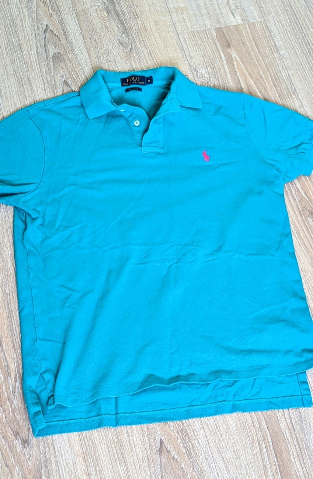 Ralph Lauren Polo Shirt Custom Fit Maat M Turquoise, Kleding | Heren, Polo's, Ophalen of Verzenden, Maat 48/50 (M), Blauw, Polo Ralph Lauren