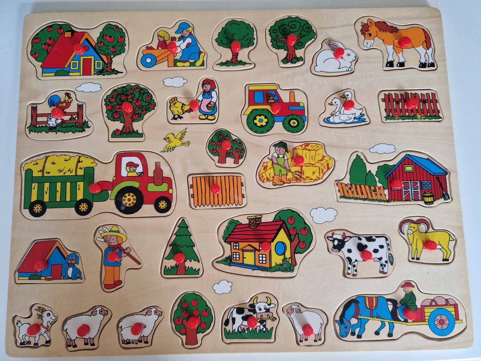 Diverse houten puzzels, 2 tot 4 jaar, Gebruikt, Ophalen of Verzenden, Van hout