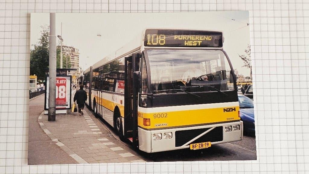 Foto BUS NZH Haarlem 9002 Amsterdam, Verzenden, Gebruikt, Bus of Metro, Overige typen