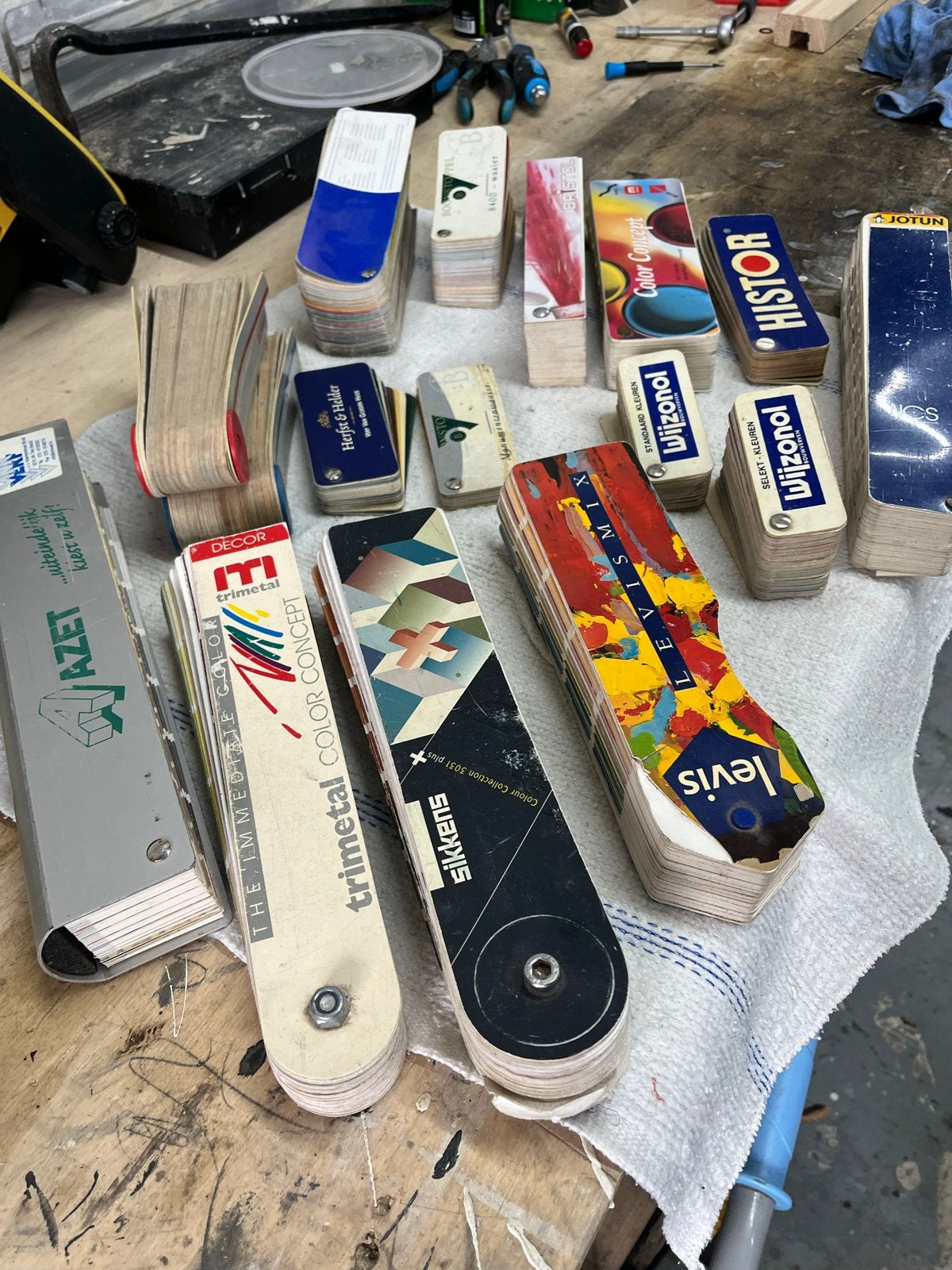 Verfwaaiers - Diverse merken en kleuren, Ophalen of Verzenden, Gebruikt, Overige kleuren, Verf