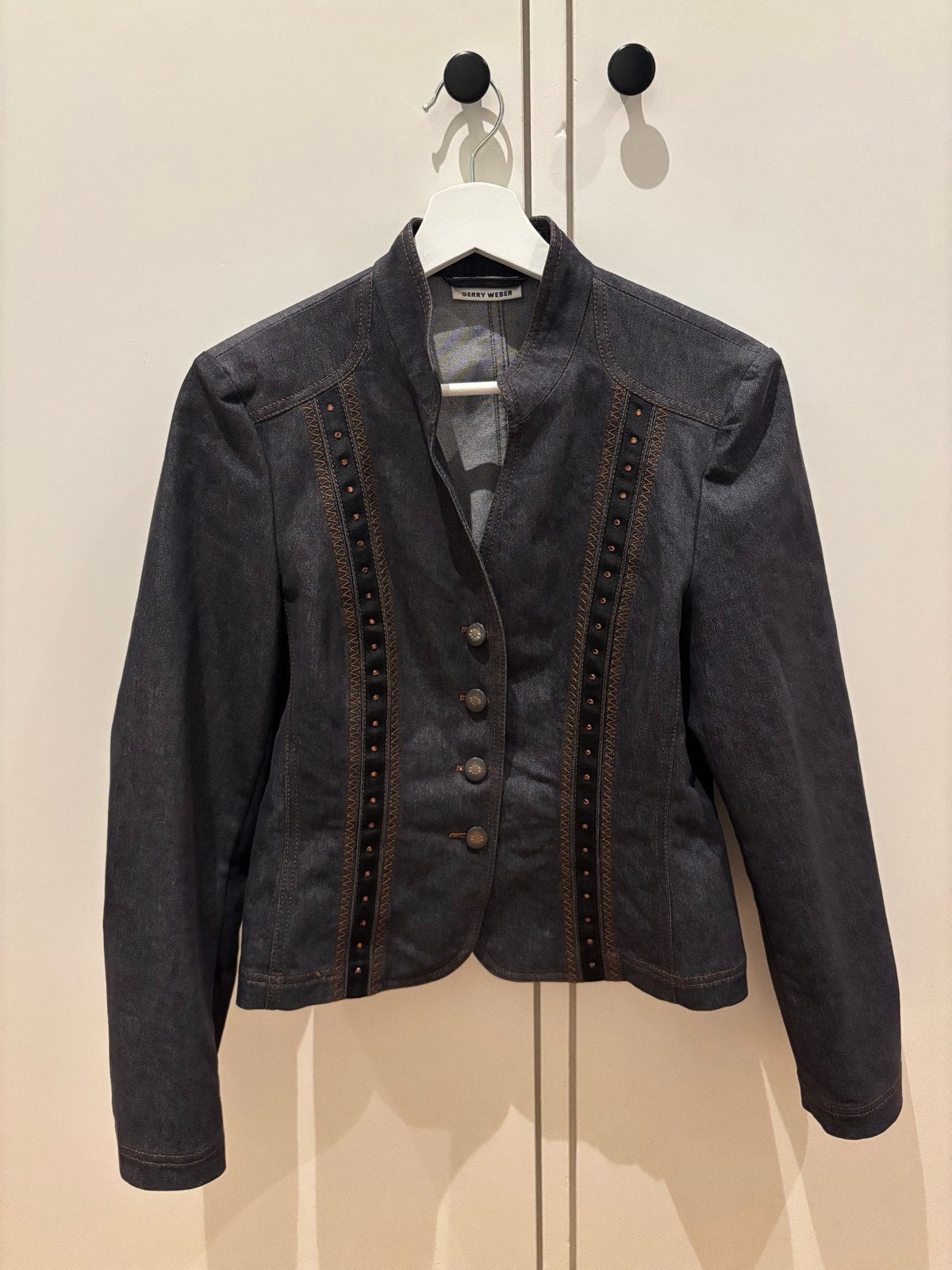 Gerry Weber spijkerjasje maat 36, Kleding | Dames, Jasjes, Kostuums en Pakken, Blauw, Ophalen of Verzenden, Jasje, Maat 36 (S)