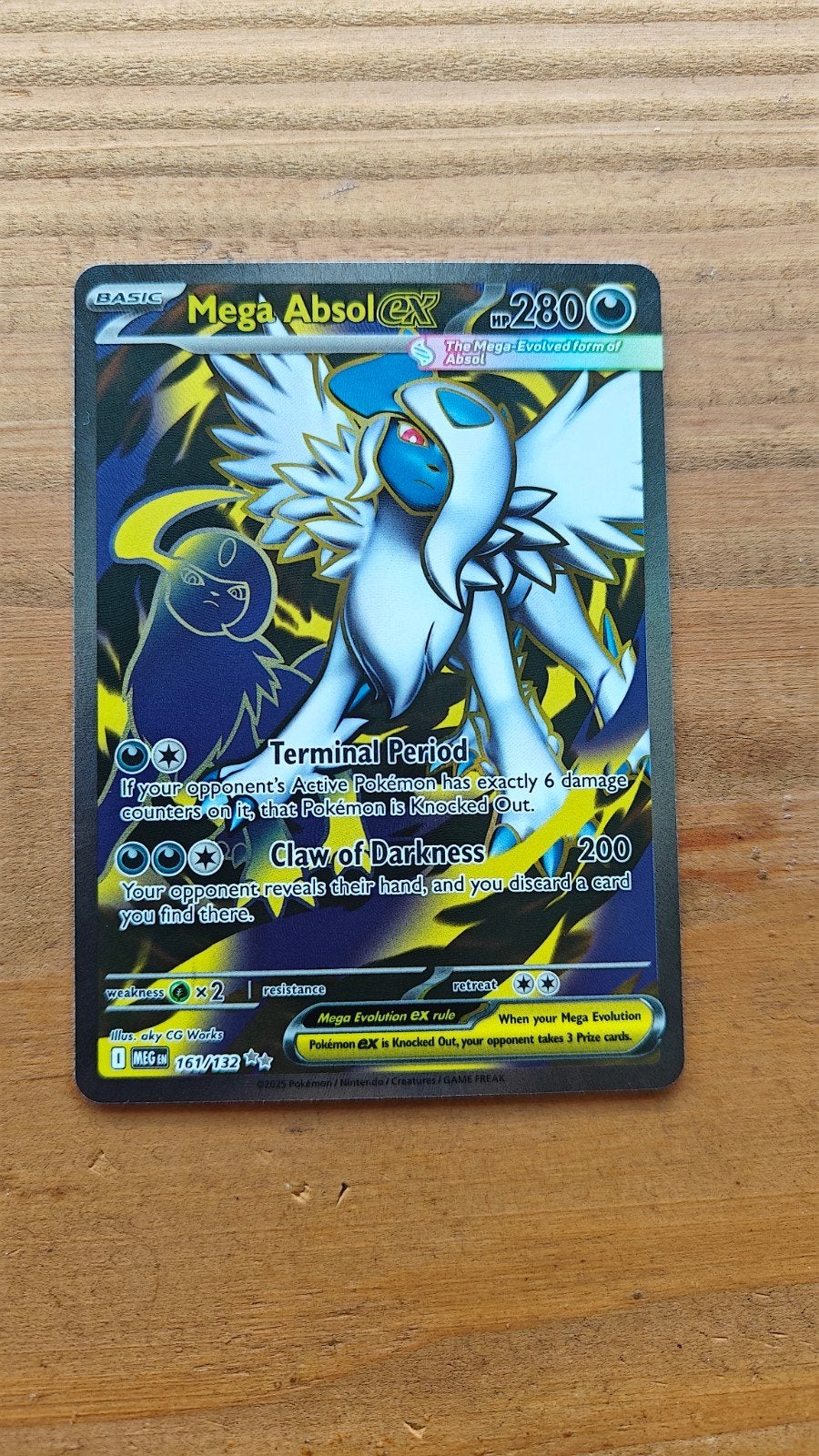 Mega Absol EX NM 161/162 Pokémon Kaart, Ophalen of Verzenden
