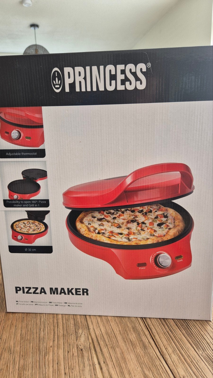 Princess Pizza Maker & Grill - 32 cm, 2000W, Ophalen, Minder dan 45 cm, Overige merken, Pizzaoven