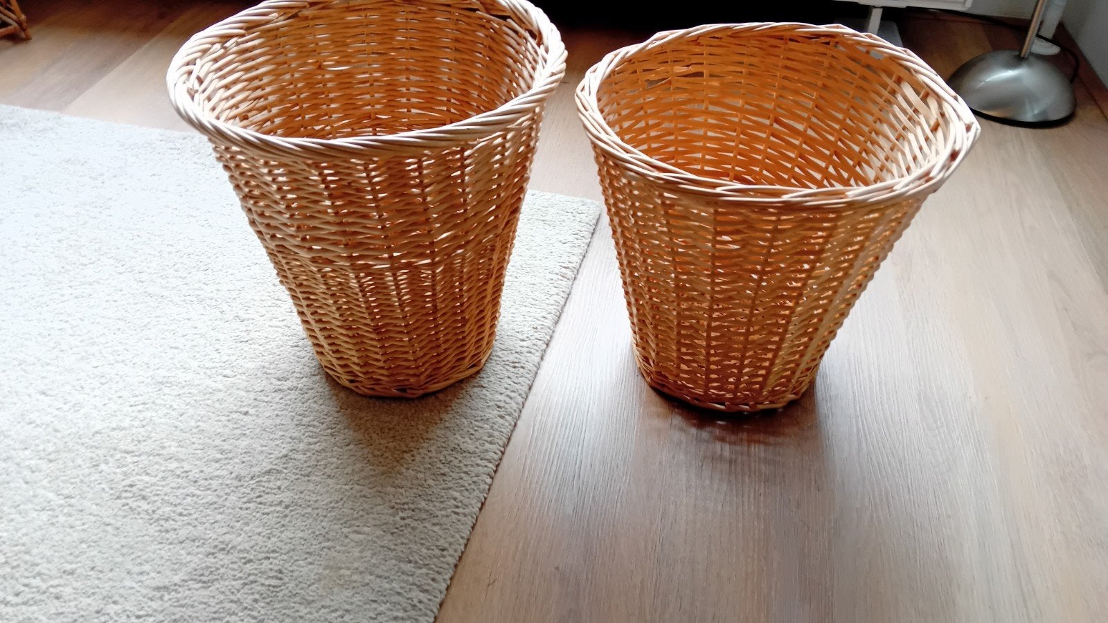 Rieten  mand 2 stuks nieuw, Ophalen of Verzenden, Nieuw, Rond, Riet