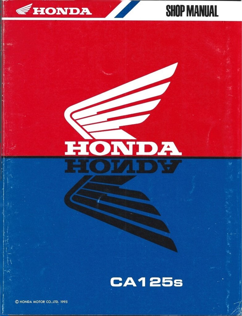 Honda CA125 s shop manual (7453z) motor, Verzenden, Honda