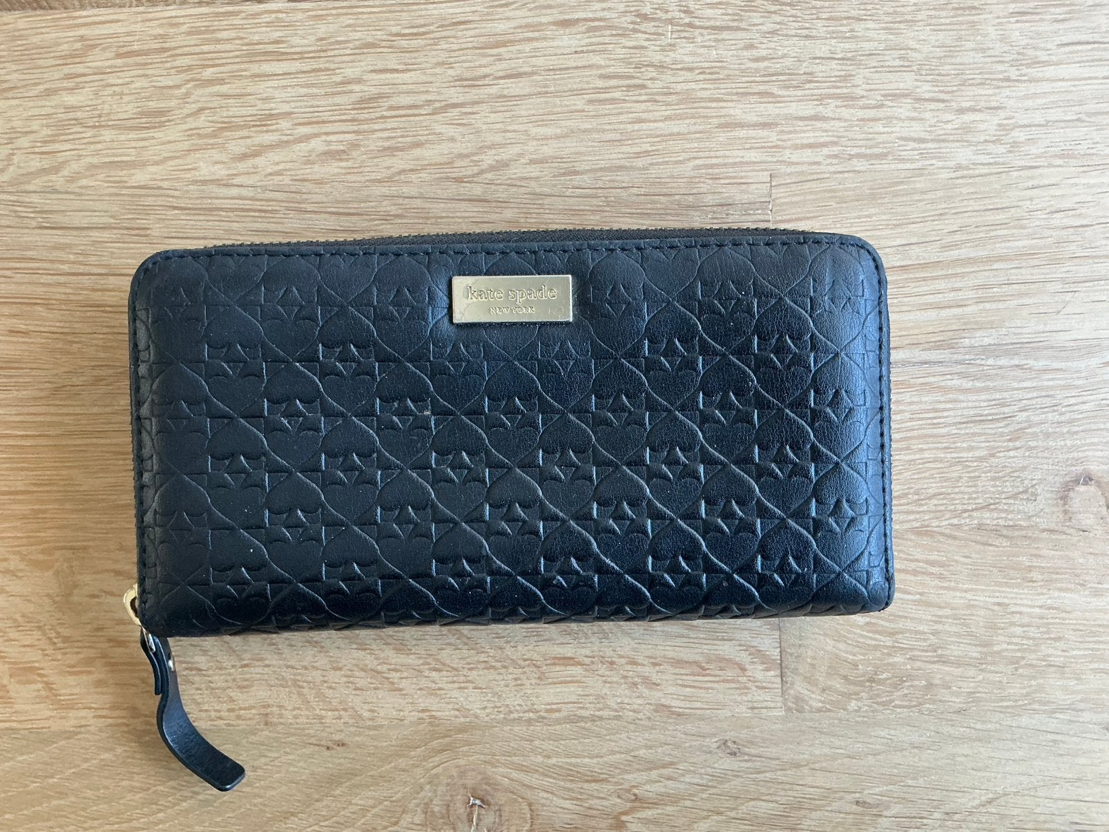 Kate Spade portemonnee groot model., Sieraden, Tassen en Uiterlijk, Ophalen of Verzenden, Zo goed als nieuw, Blauw