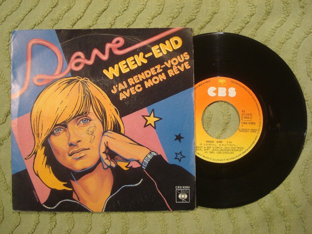 Dave 7" Vinyl Single: ‘Week-end’ (Frankrijk), Ophalen of Verzenden, Zo goed als nieuw, 7 inch, Pop