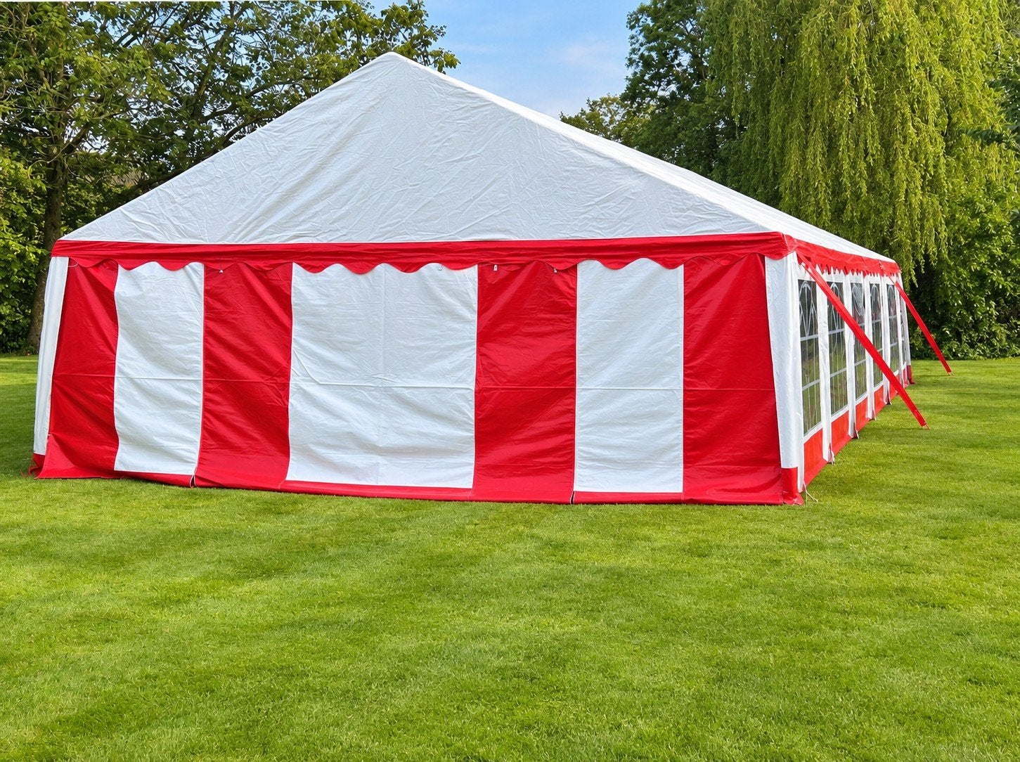 Grote partytent 5x8 meter, compleet met alle toebehoren, Ophalen, Gebruikt