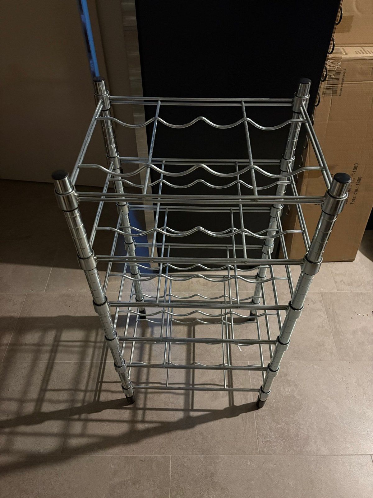 Ikea Wijnrek metaal - 24 flessen, Ophalen, 15 tot 25 flessen, Zo goed als nieuw, Metaal