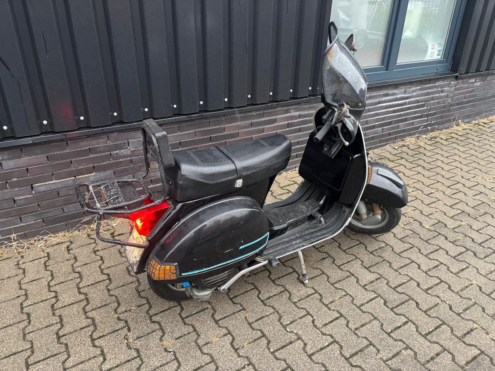 Vespa PX 200 E Scooter - Zwart, Goede Staat, Tweetakt, Gebruikt, Overige modellen, Maximaal 45 km/u