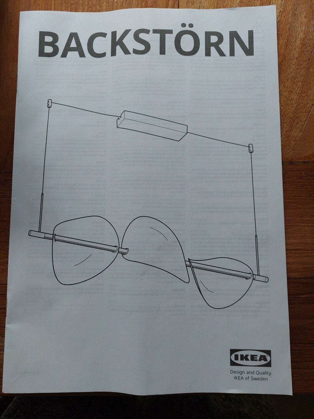 IKEA Backstörn lamp schalen *nieuw*, Ophalen, Nieuw