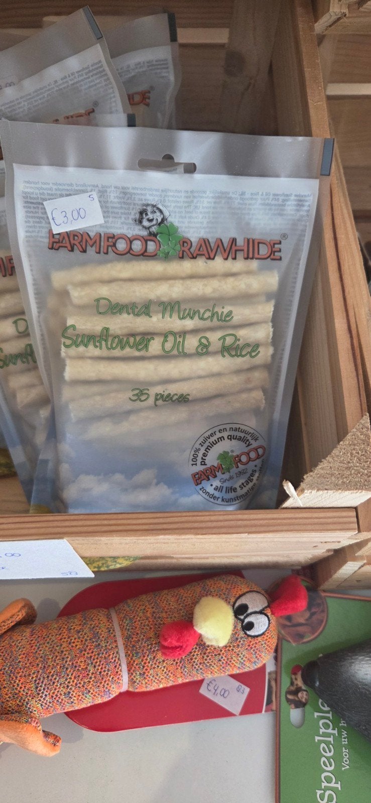 Farm Food Rawhide Dental Munchie (Sunflower Oil & Rice) – 35, Ophalen of Verzenden, Hond