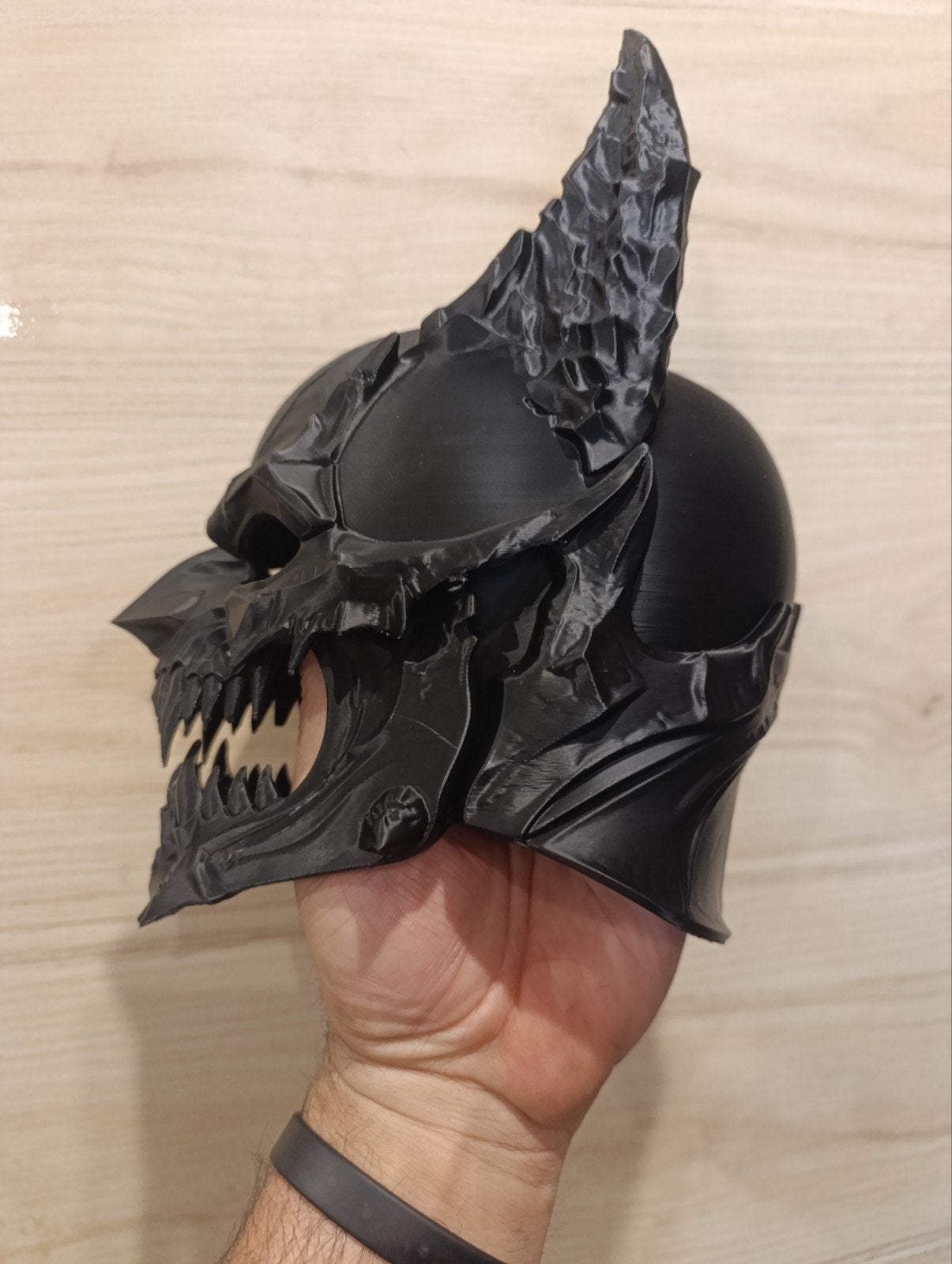 3D Geprinte Demon Batman Masker - Uniek Cosplay Item, Ophalen of Verzenden, Nieuw, Toneelattributen of Onderdelen