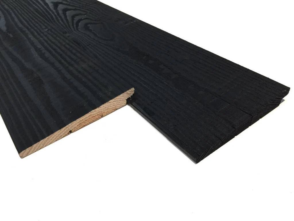 Douglas zweeds rabat zwart 1,2/2,4x19,5CM, Doe-het-zelf en Verbouw, Hout en Planken, Ophalen, Minder dan 25 mm, Nieuw, Plank