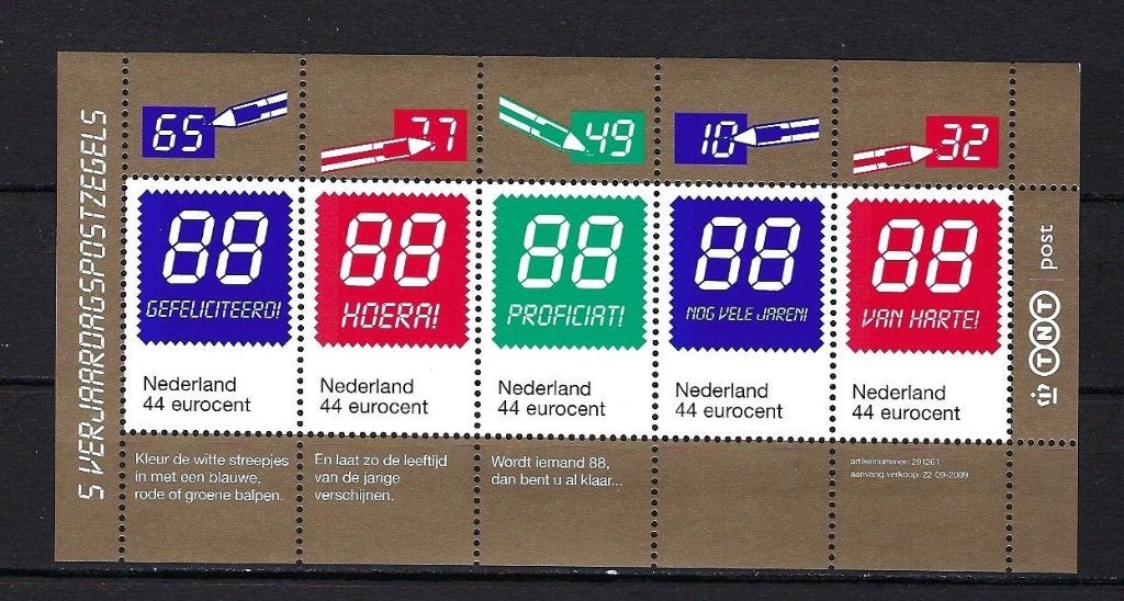 NVPH Blok 2670 (verjaardagzegels) Postfris, Postzegels en Munten, Postzegels | Nederland, Ophalen of Verzenden, Na 1940, Postfris