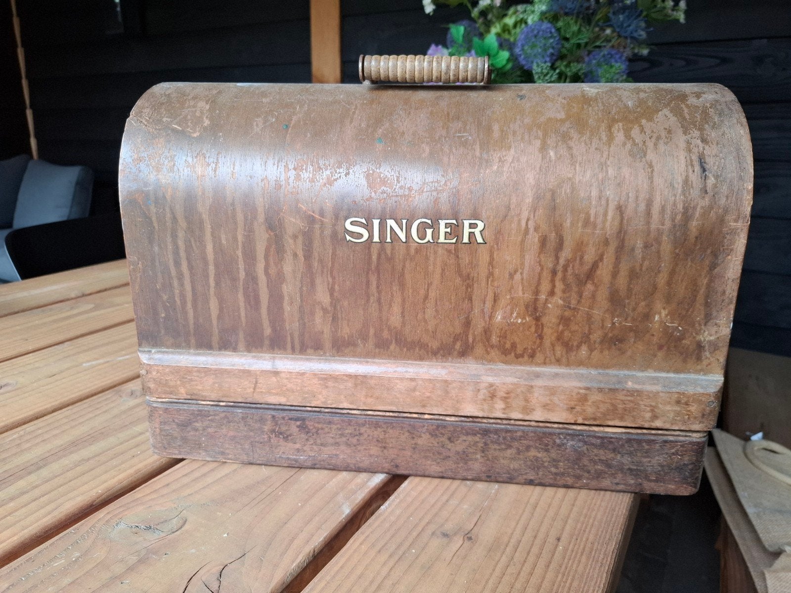 Oude Singer naaimachine - Decoratief of voor onderdelen, Antiek en Kunst, Antiek | Naaimachines, Ophalen