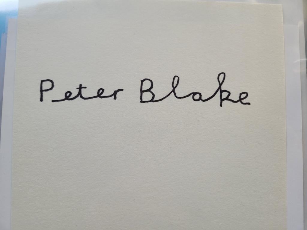 The Beatles Peter Blake Gesigneerd Kaart Handtekening, Ophalen of Verzenden, Foto of Kaart, Gesigneerd