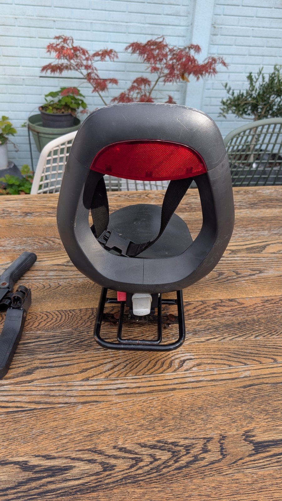Yepp Achterzitje met Voetsteuntjes - Gebruikt, Fietsen en Brommers, Achterzitje, Yepp, Ophalen, 15 t/m 25 kg
