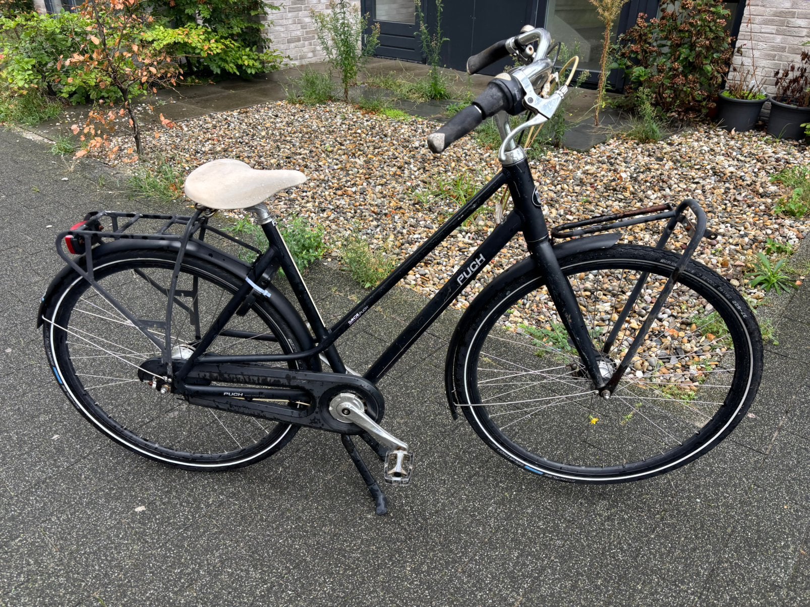 Puch Damesfiets 28 inch banden Voor achter handrem, Ophalen, Gebruikt