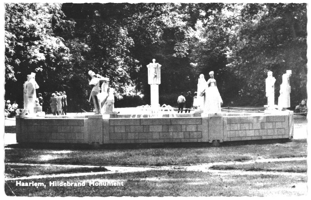 700209 Haarlem Hildebrand Monument 1967 Gelopen, Verzamelen, Ophalen of Verzenden, 1960 tot 1980, Gelopen, Noord-Holland