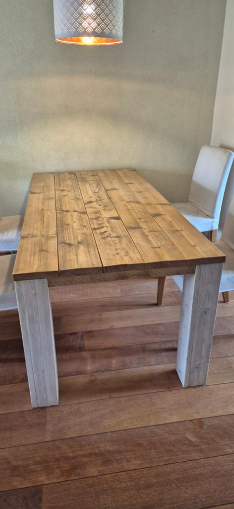 Mooie steigerhout tafel 180 (l) x 90 (b) x 75 (h), Huis en Inrichting, Tafels | Eettafels, Ophalen, 50 tot 100 cm, Vijf personen of meer