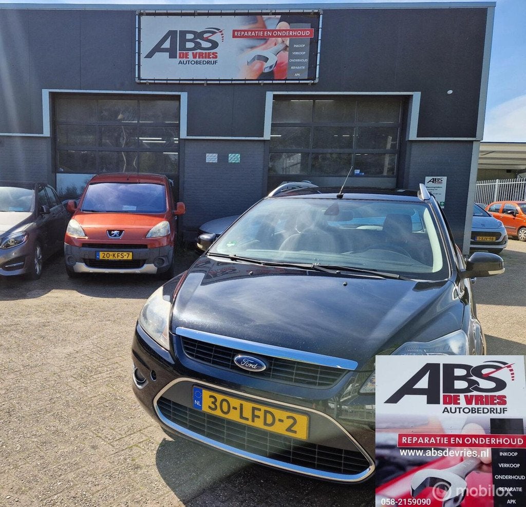 Ford Focus Wagon 1.8 Titanium Flexi Fuel AIRCO CR CONTROL, 125 pk, Gebruikt, 4 cilinders, Zwart