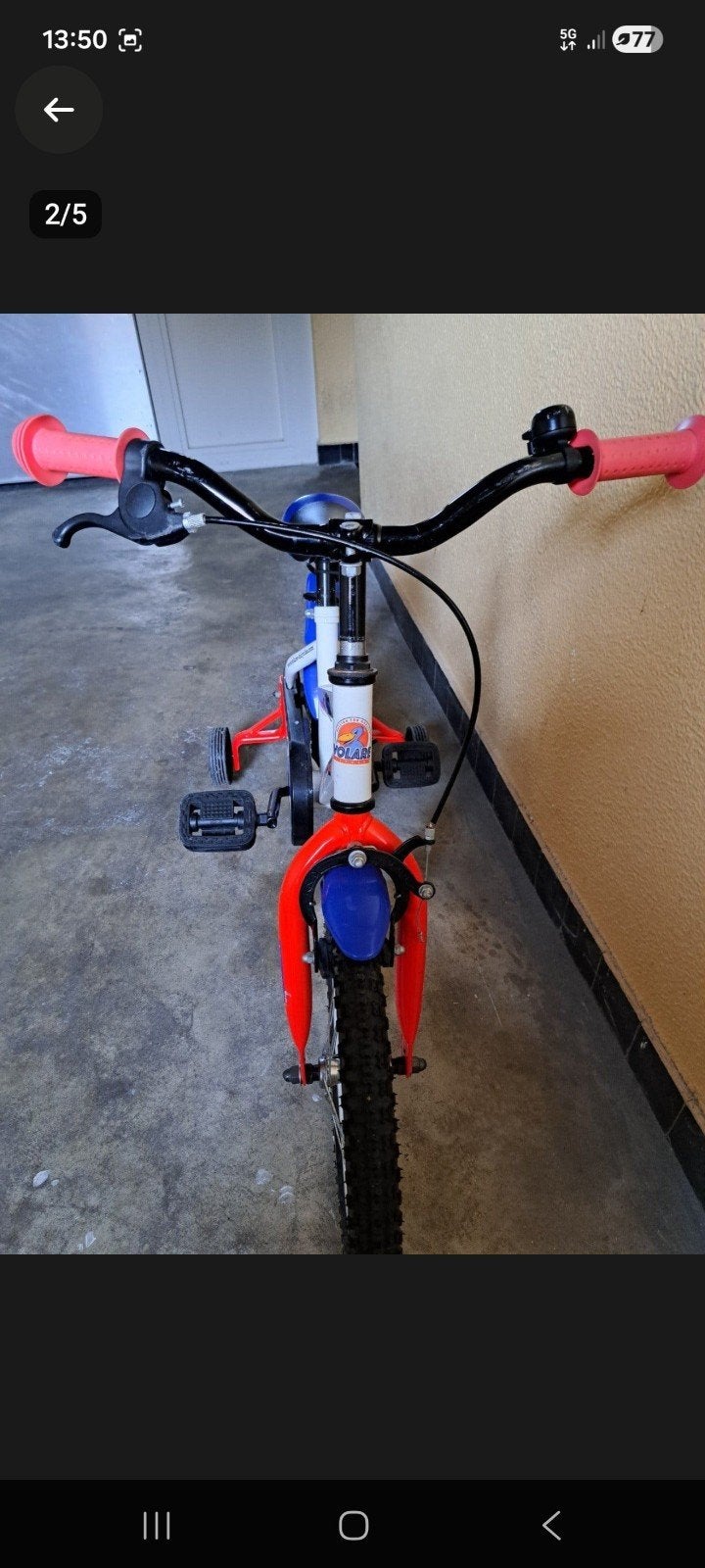 kinderfietsje, Ophalen, Gebruikt, Staal, 16 tot 20 inch