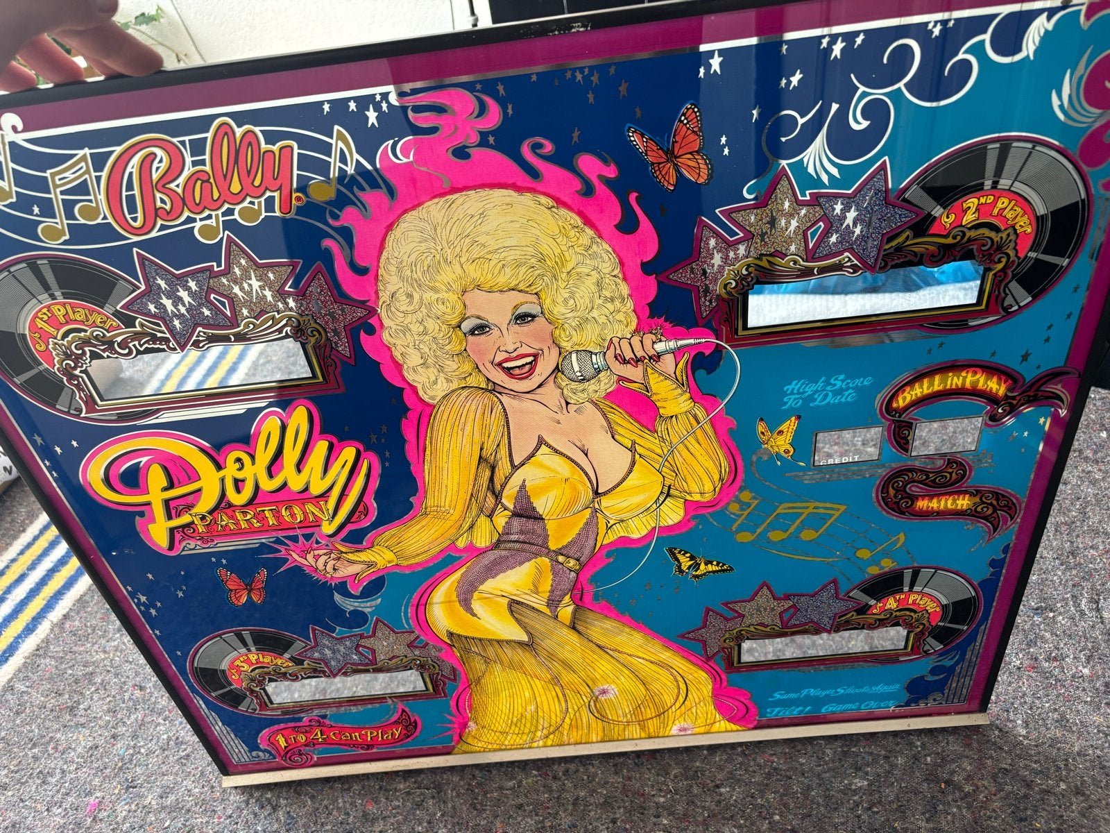Originele Kopruit Dolly Parton Flipperkast Bally 1979, Verzamelen, Gebruikt, Elektronisch, Bally, Onderdeel of Defecte kast