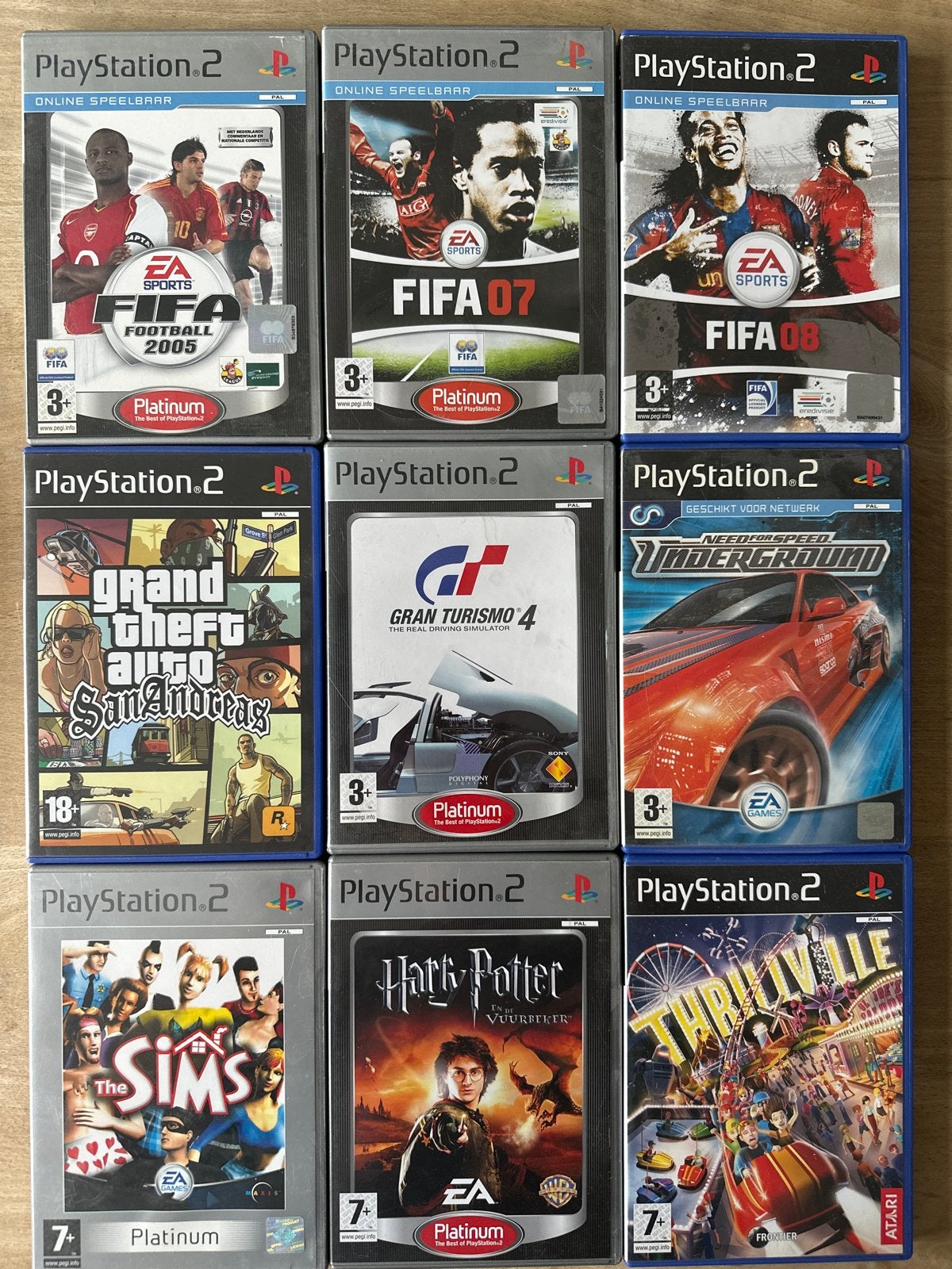 PlayStation 2 Games: FIFA, GTA, Gran Turismo, Sims, Harry Po, Spelcomputers en Games, Ophalen, Online, Gebruikt, Vanaf 18 jaar