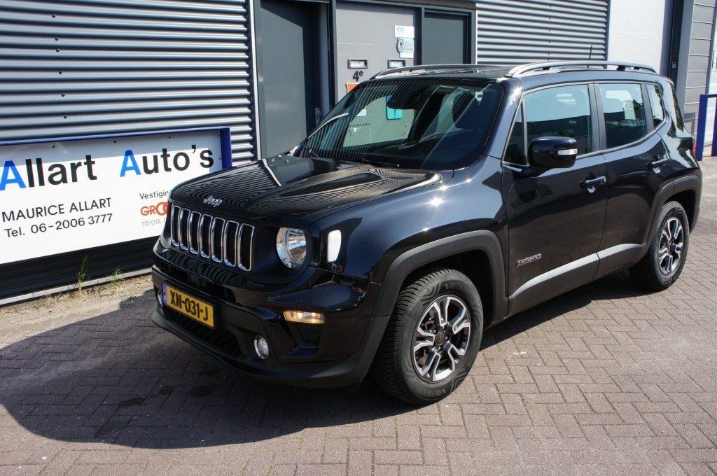 Jeep RENEGADE 1.0 TGi 120pk benzine Longitude 4x2, Voorwielaandrijving, Zwart, Origineel Nederlands, Bedrijf