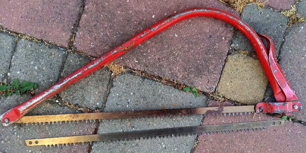 Oude hand bomen zaag, Tuin en Terras, Ophalen of Verzenden, Gebruikt, Takkenzaag
