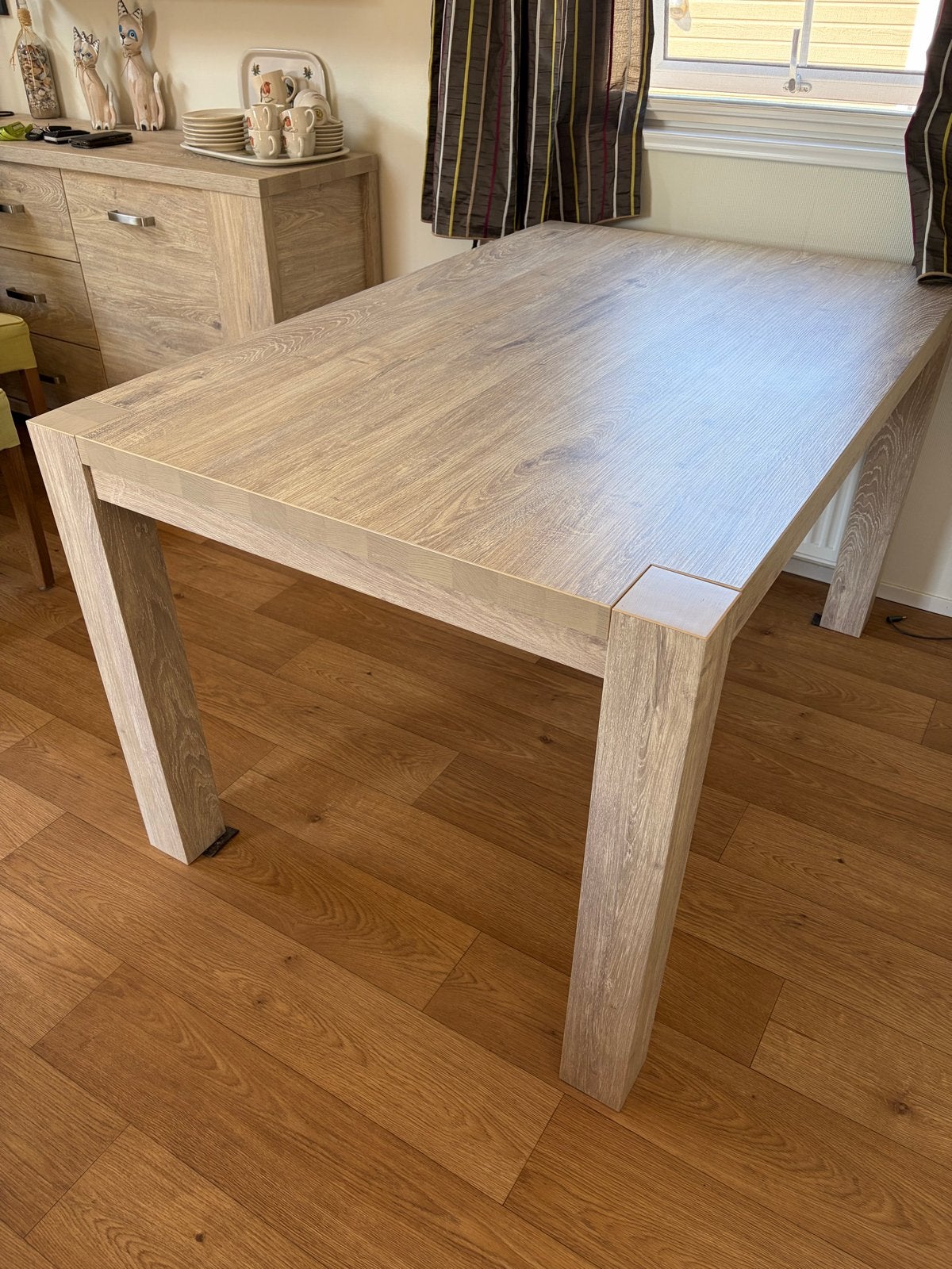 Lamulux Eettafel Licht Eiken - 140x90x77 cm, Ophalen, Gebruikt, 100 tot 150 cm, 50 tot 100 cm