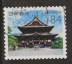 Japan 168, tempel, Verzenden, Gestempeld, Oost-Azië