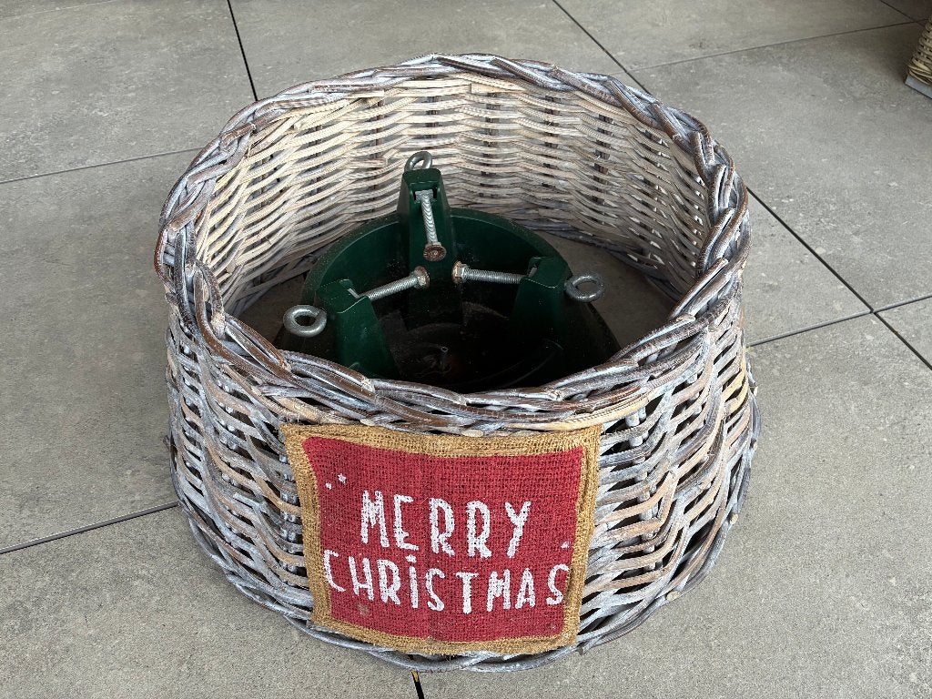 Kerstboom standaard met of zonder mand, Ophalen of Verzenden, Gebruikt
