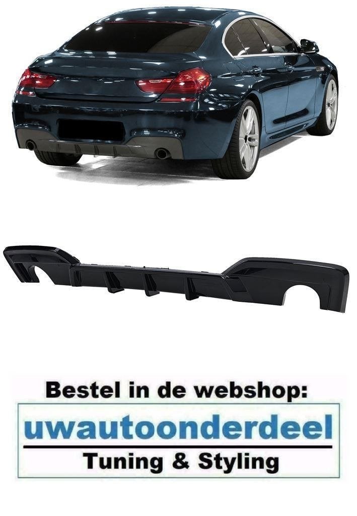 Diffuser Zwart 2 x Uitlaat Voor Bmw 6 serie F12 F13 F06 M Pa