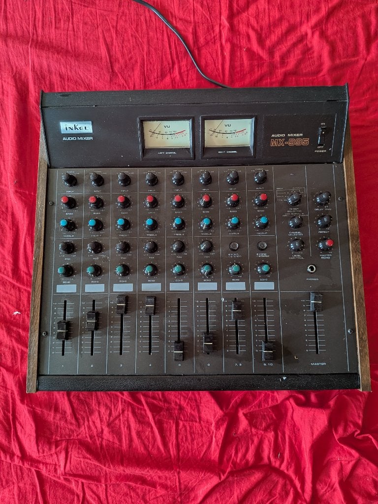 Inkel MX 995 mixer, Ophalen of Verzenden, Gebruikt, 5 tot 10 kanalen, Microfooningang