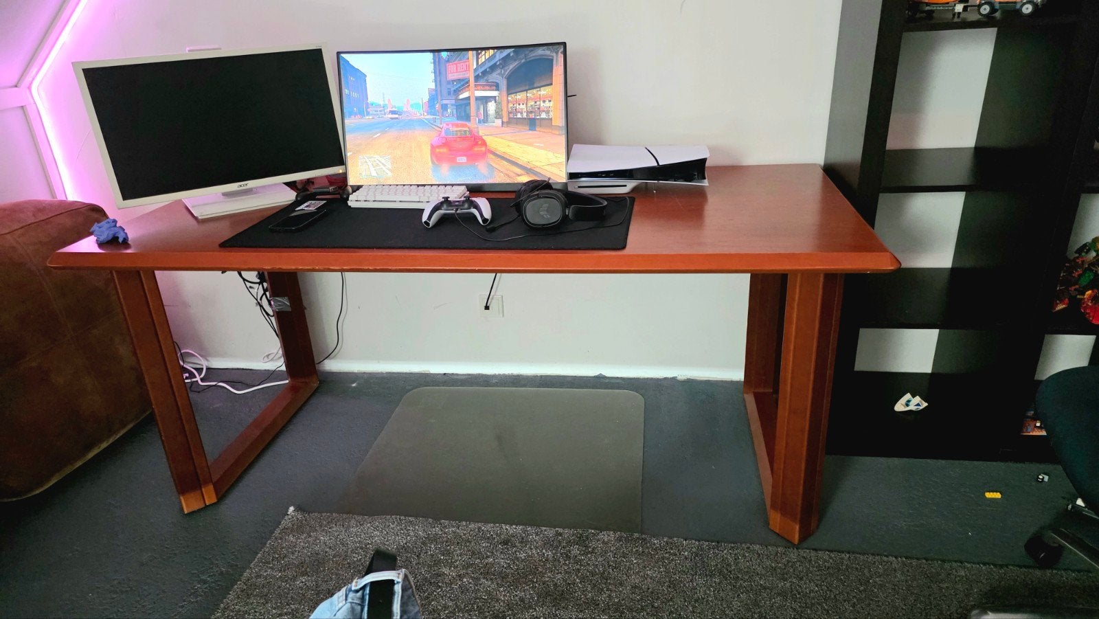 Houten bureau, Ophalen, Gebruikt, 50 tot 100 cm, Klassiek, functioneel
