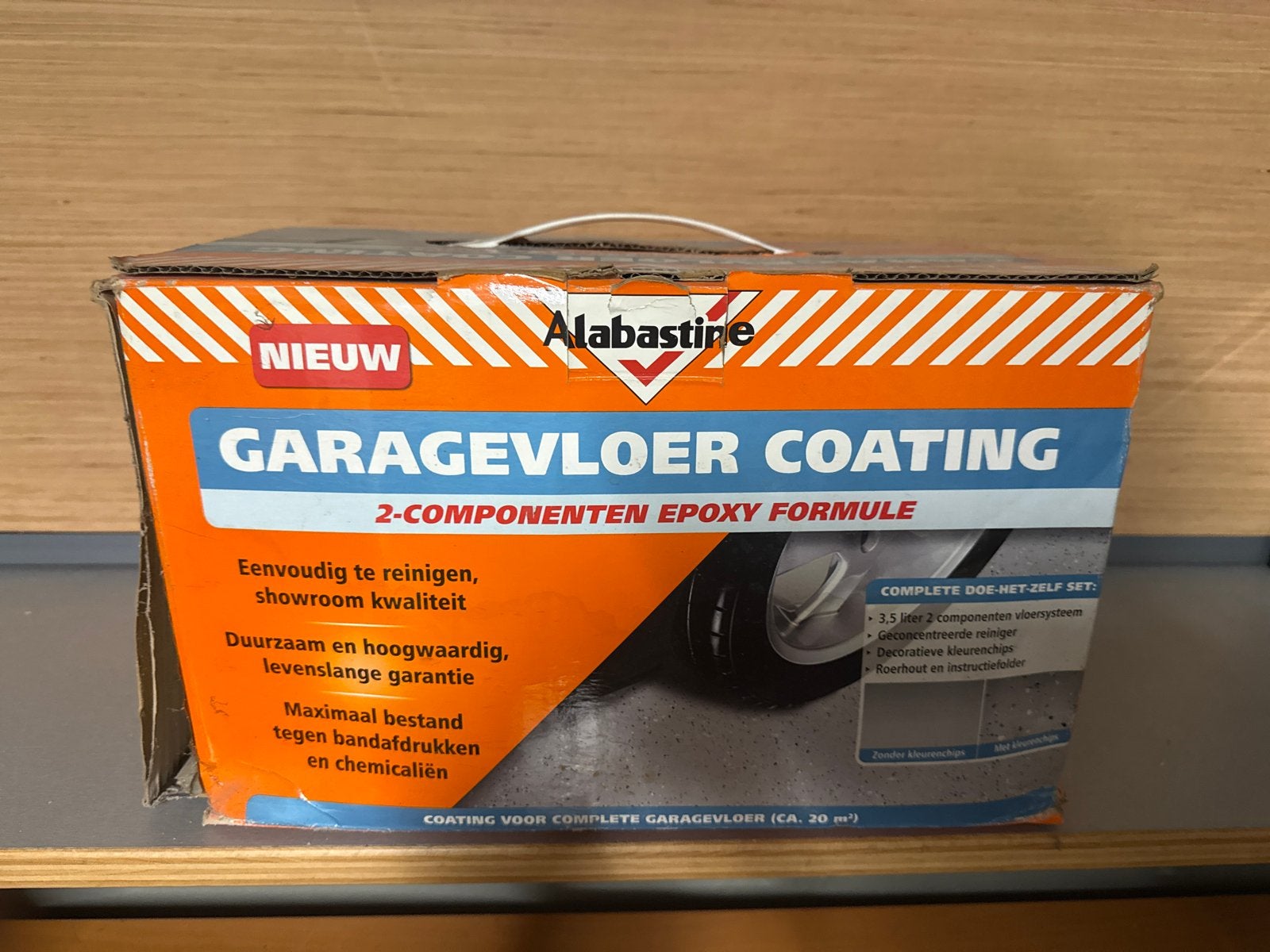 Alabastine Garagevloer Coating - Nieuw, Doe-het-zelf en Verbouw, Verf, Beits en Lak, Ophalen, Nieuw, Verf, Grijs