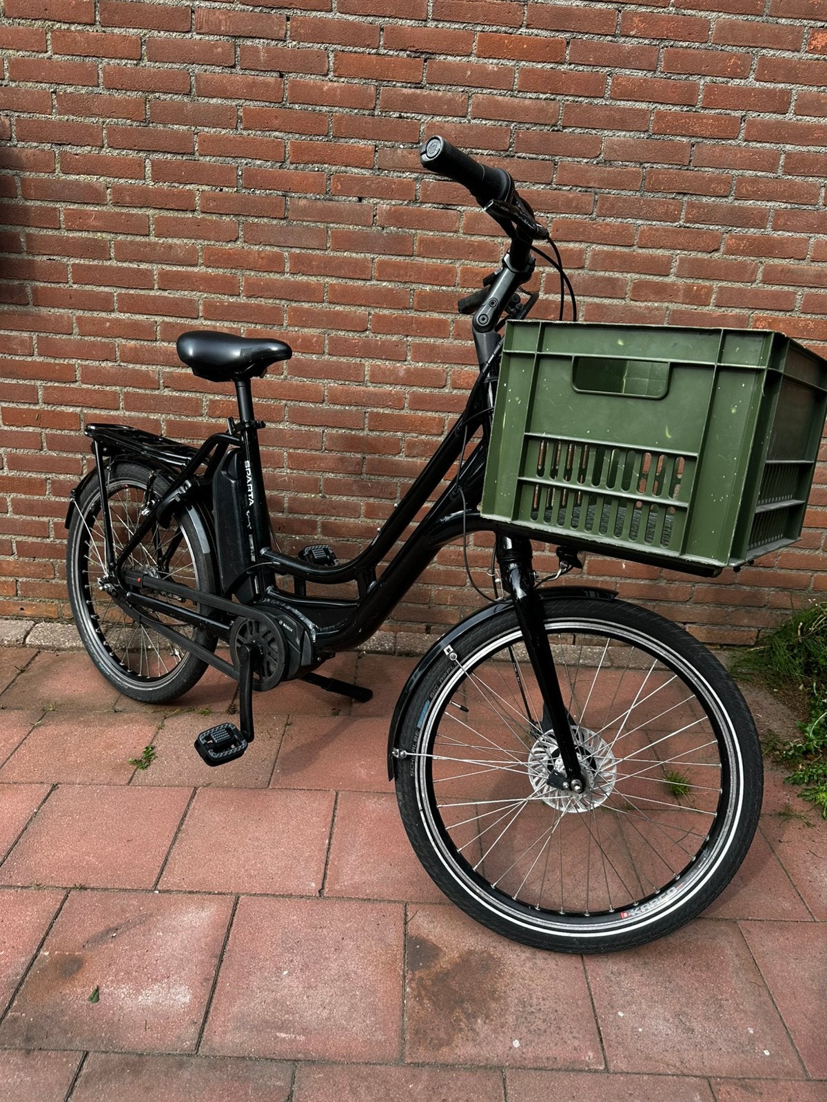 Sparta cargo elektrische fiets lage instap (gazelle ami), 47 tot 51 cm, Ophalen, Zo goed als nieuw, Sparta