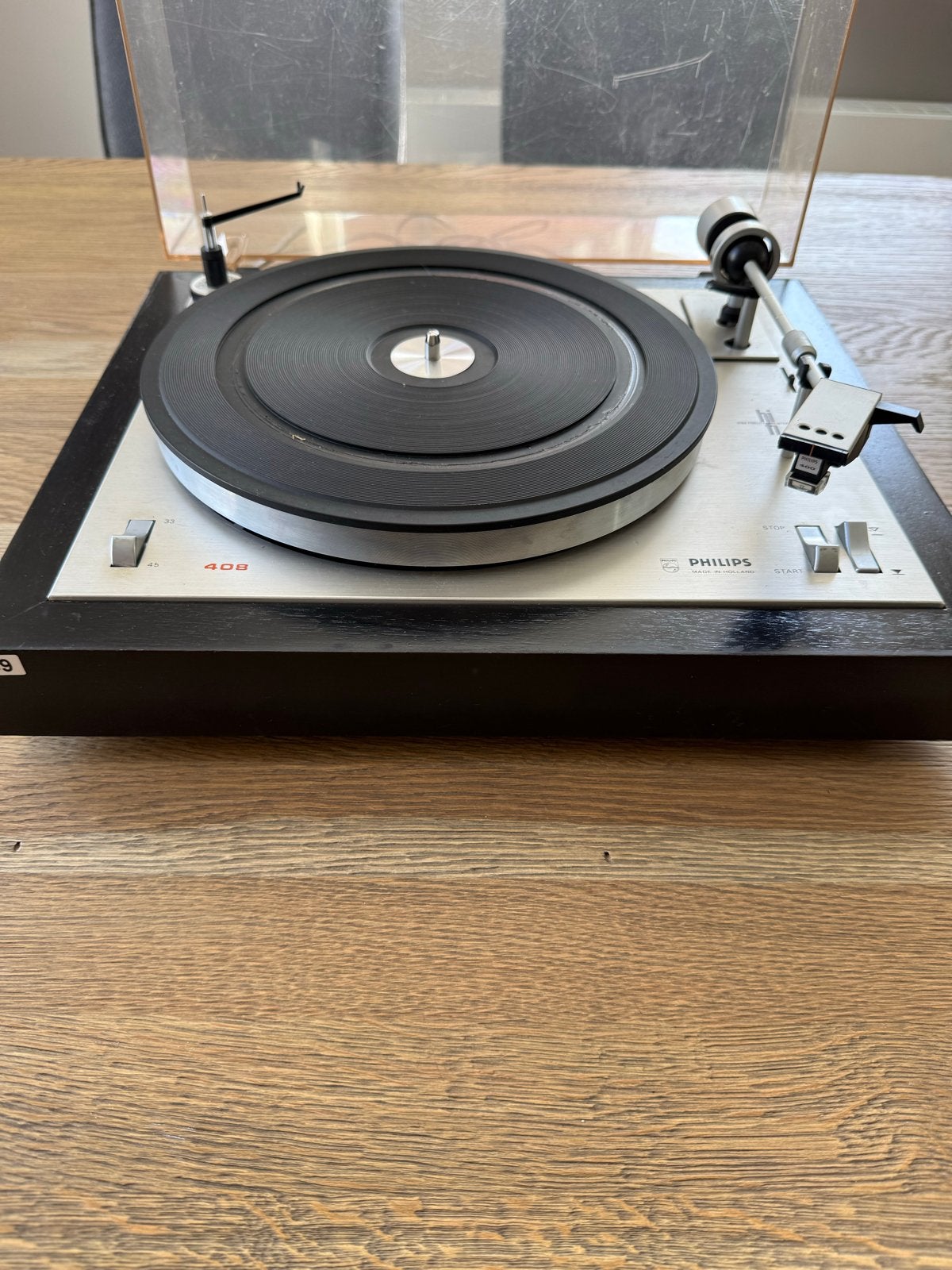 Philips 408 Platenspeler - Vintage Hi-Fi, Philips, Gebruikt, Automatisch, Ophalen of Verzenden
