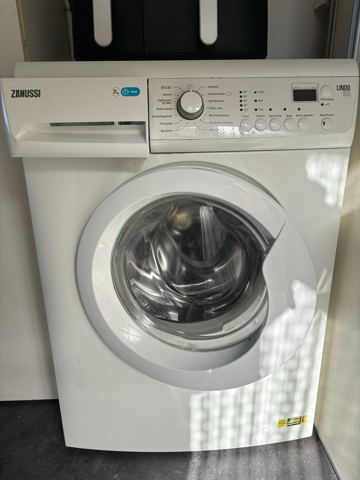 Zanussi Lindo 100 Wasmachine 7kg - In goede staat, Ophalen, Gebruikt, Voorlader, Kort programma