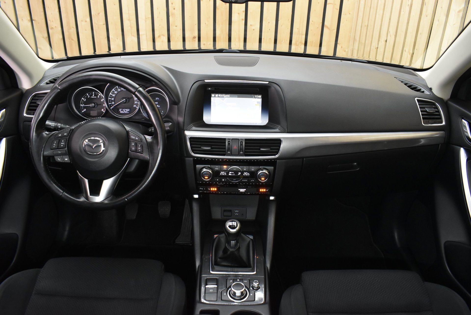 Mazda CX-5 2.0 4WD Trekhaak Clima Cruise Navi PDC V+A Stoelv, Auto's, Mazda, Euro 6, Zwart, Bedrijf, Handgeschakeld