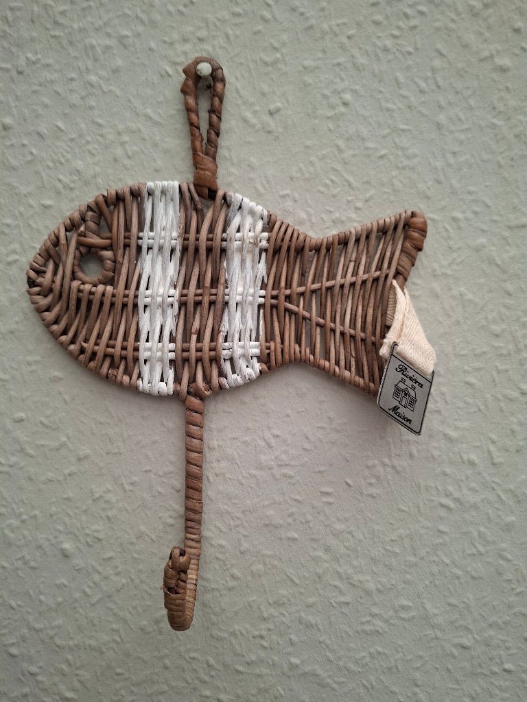 Rivièra Maison rattan vishaakje, Huis en Inrichting, Woonaccessoires | Overige, Ophalen of Verzenden, Zo goed als nieuw, Natuurlijk materiaal
