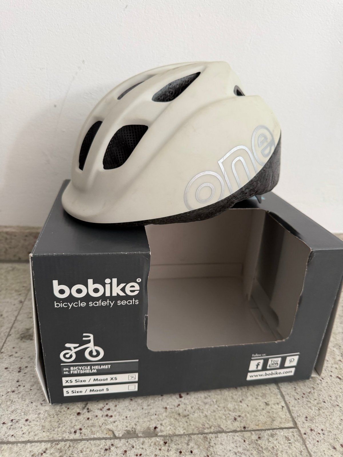 Bobike ONE Fietshelm Kinderen - Maat XS (46-53cm), Fietsen en Brommers, Fietsaccessoires | Fietshelmen, Ophalen, Gebruikt, XS