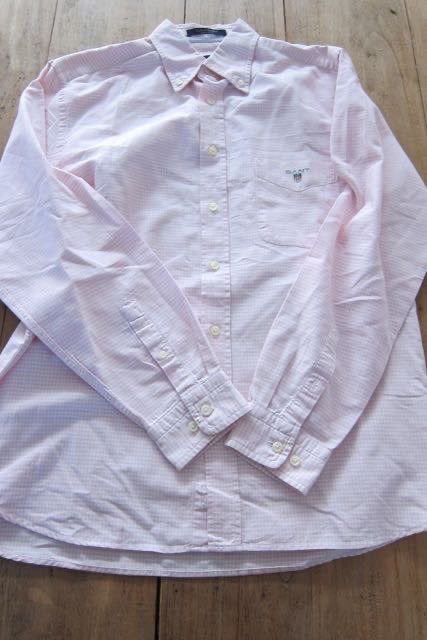 Gant blouse overhemd roze regular fit m heren, GANT, Zo goed als nieuw, Schipluidenlaan 20 5035KJ Tilburg, Roze