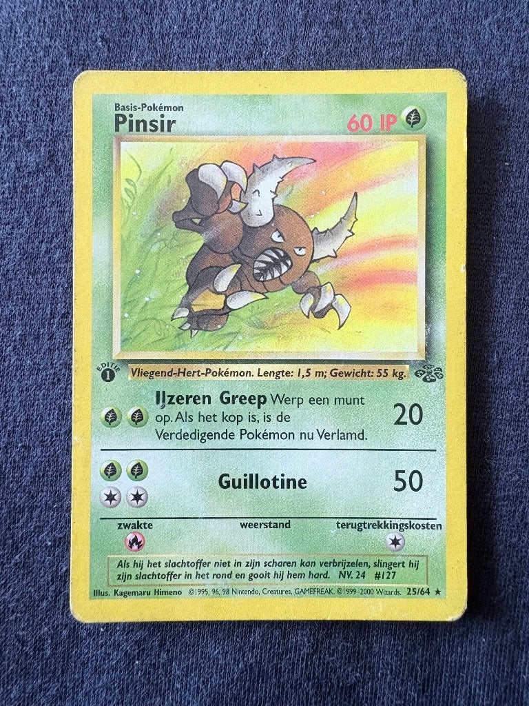Pinsir 1st Edition - Jungle 25/64 - Excellent, Ophalen of Verzenden, Nieuw