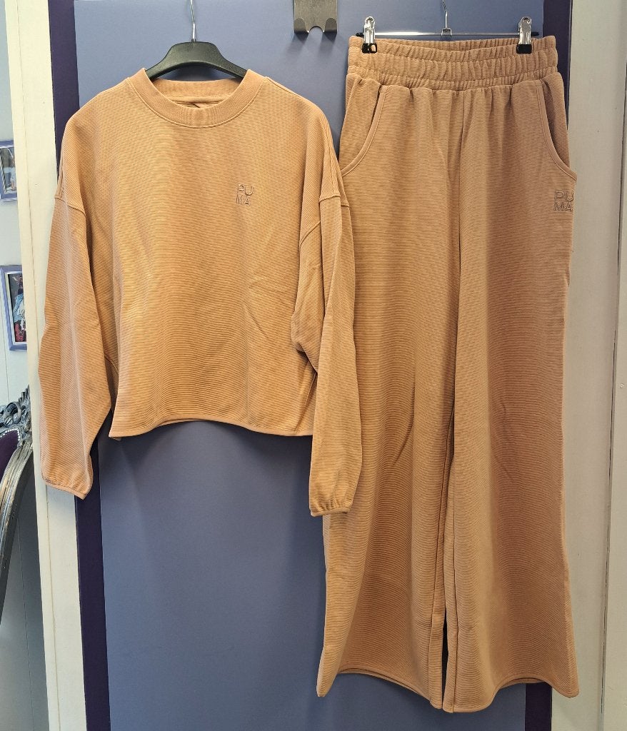 Puma lounge / travel set in nude-beige tint sporty S/M 51279