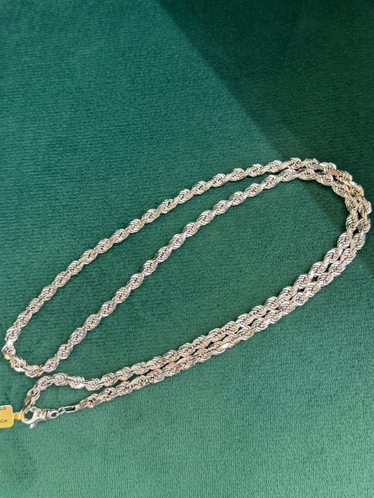 14KT Wit Goud - 64 Gram - Ketting - ROPE - Herenketting, Ophalen, Nieuw, Wit, Goud